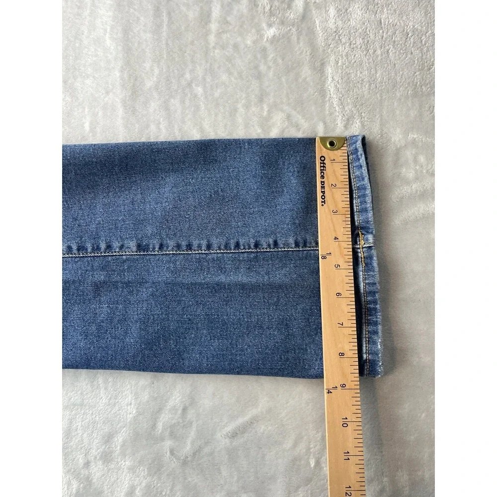 R1893 Women's Denim Bootcut Stretch Distressed Blue Light Wash Jeans Size 10